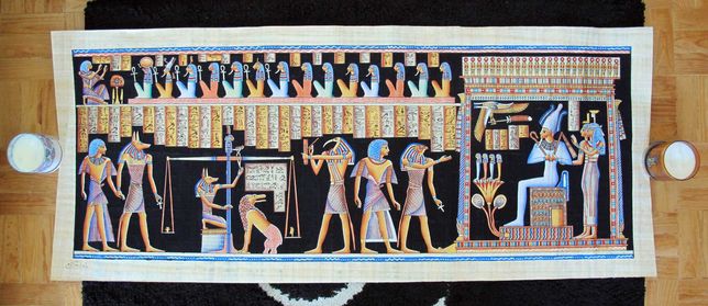 Papiro de Hunifer 158cm x 65cm - Quadro Egipcio