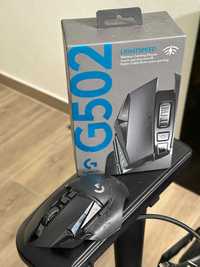 rato gaming LOGITECH G502 com caixa