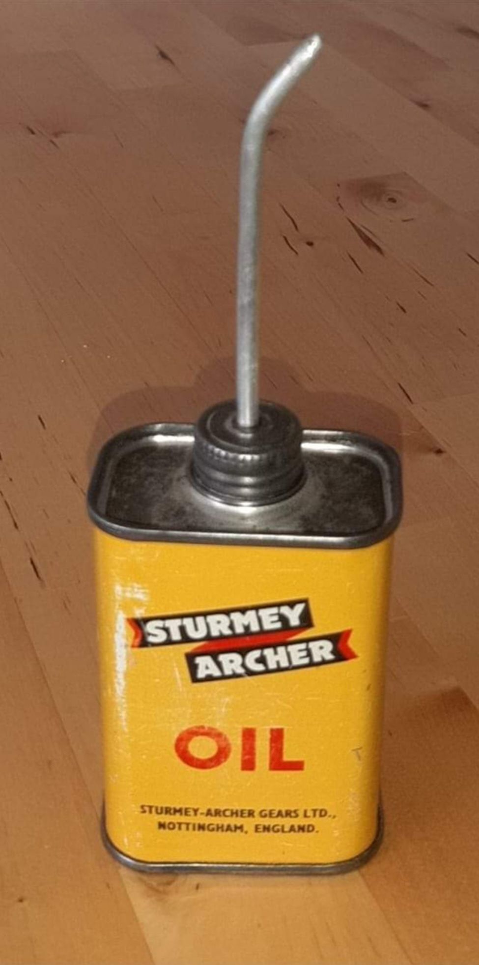 Lata antiga "Sturmey Archer Oil" - RARÍSSIMA!