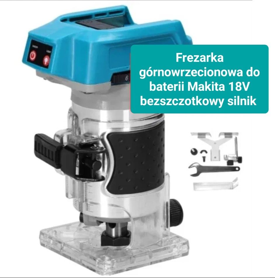 Frezarka górnowrzecionowa do baterii Makita 18V bezszczotkowy silnik