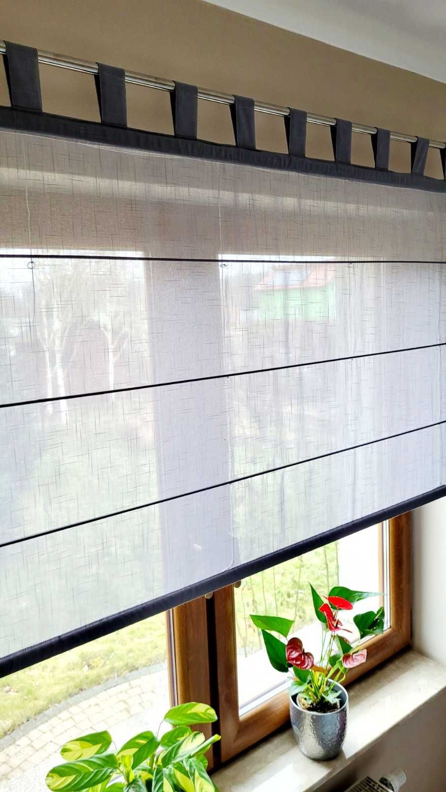 Roleta rzymska z szelkami na karnisz szer. 170 x wys. 100