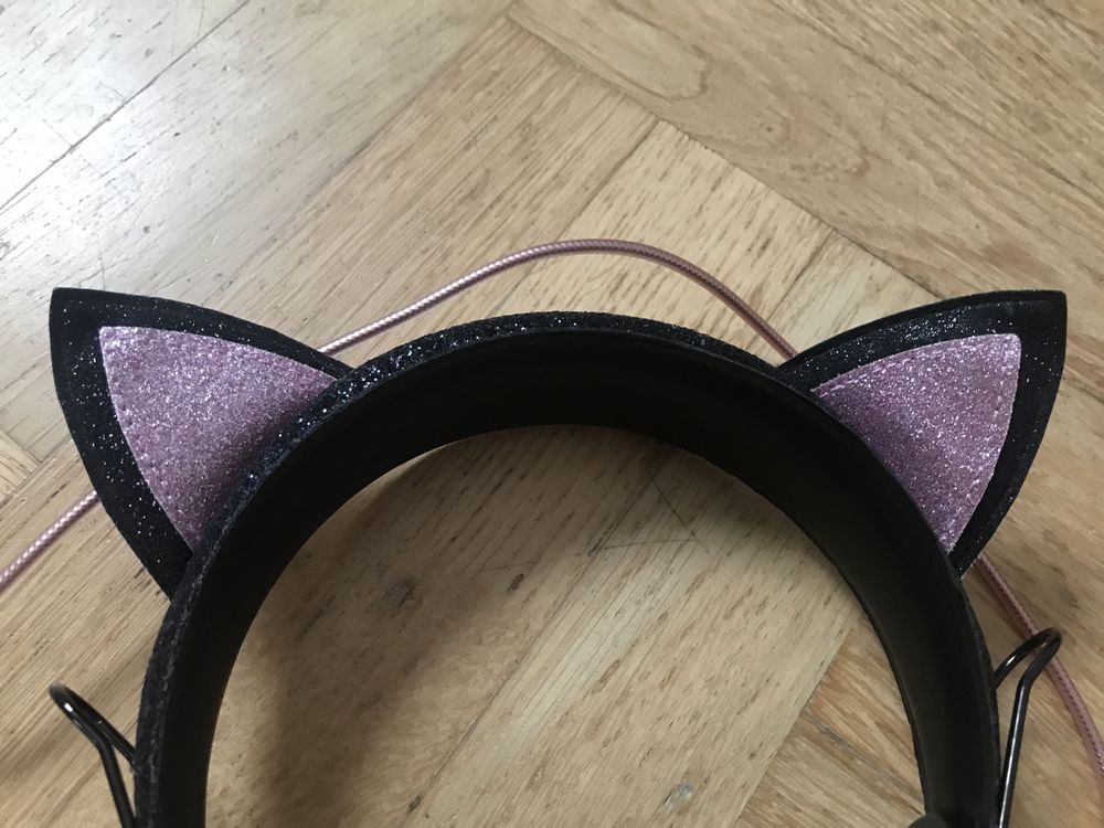 Kocie słuchawki nauszne firmy H&M