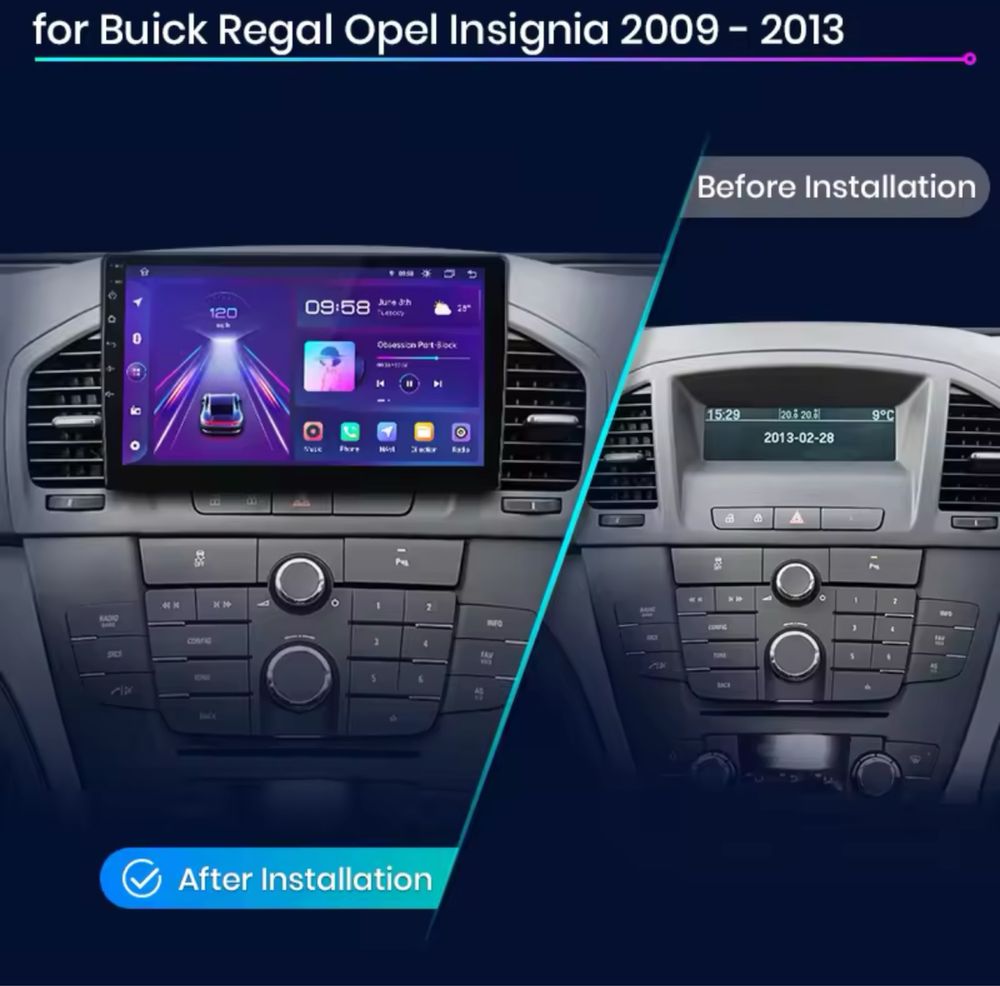 Junsun V1 Pro inteligentny system do Opel Insignia 2009 - 2013