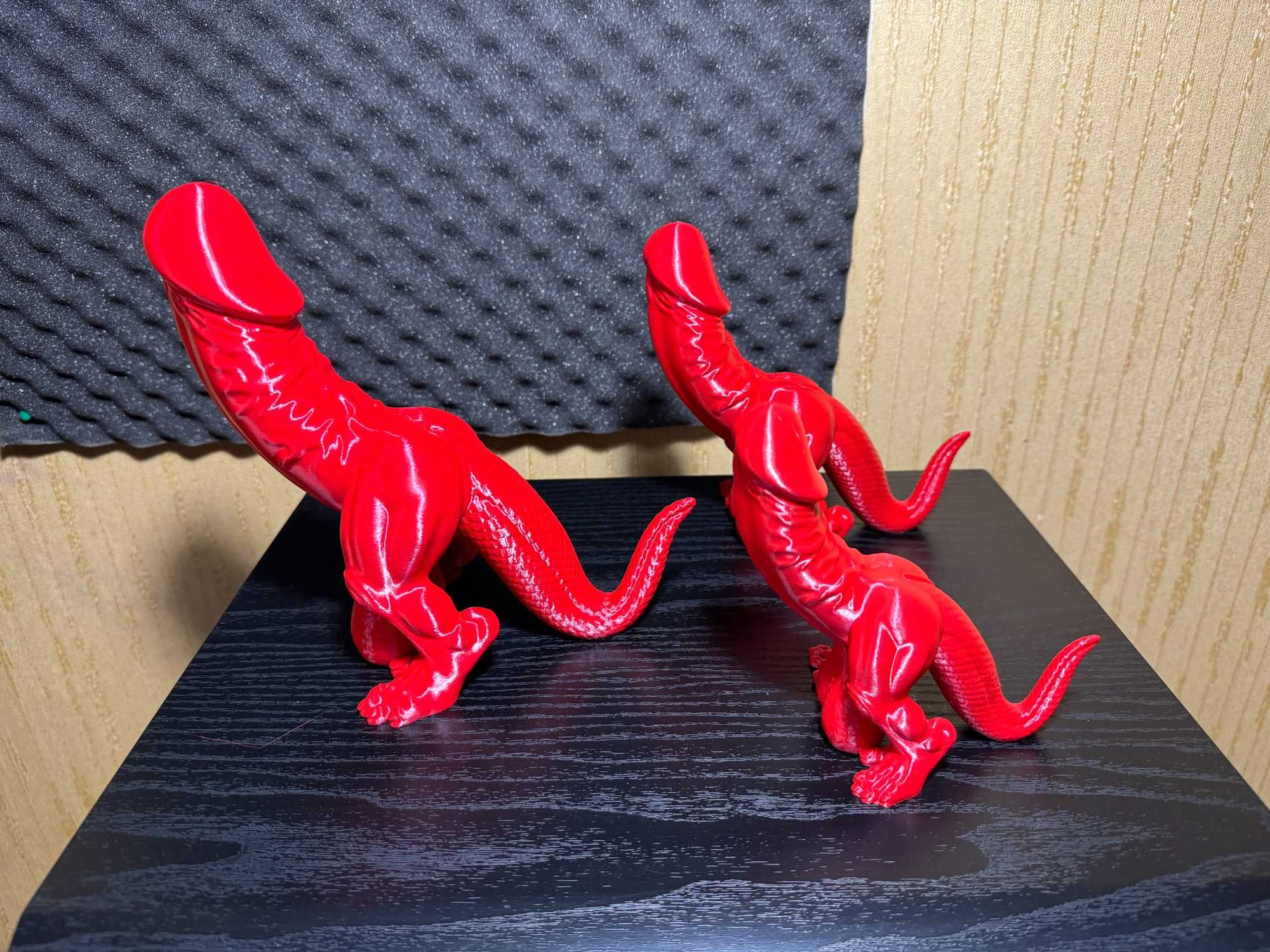 Сувенір статуетка фігурка прикол 3D "Членозавр" / "Кицькозавр"