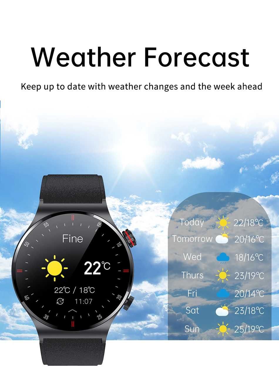 SmartWatch QW33 telefon BT, tętno, EKG, powiadomienia, PL