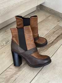 Итальянские кожанные ботинки Giardiny, 39 размер, в отличном состоянии