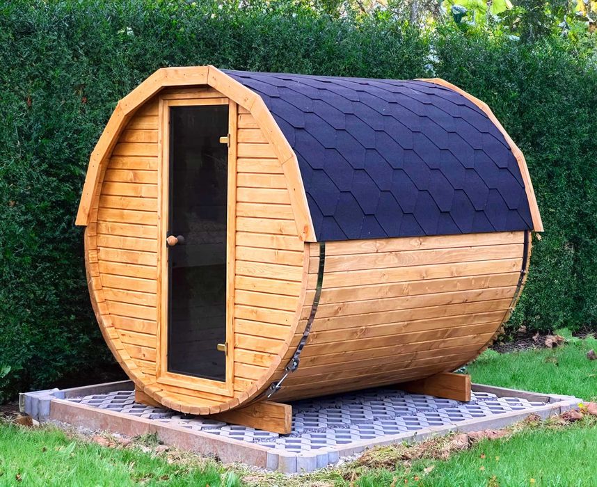Sauna Ogrodowa Beczka Ruska Bania Dowolna Konfiguracja Cenowa