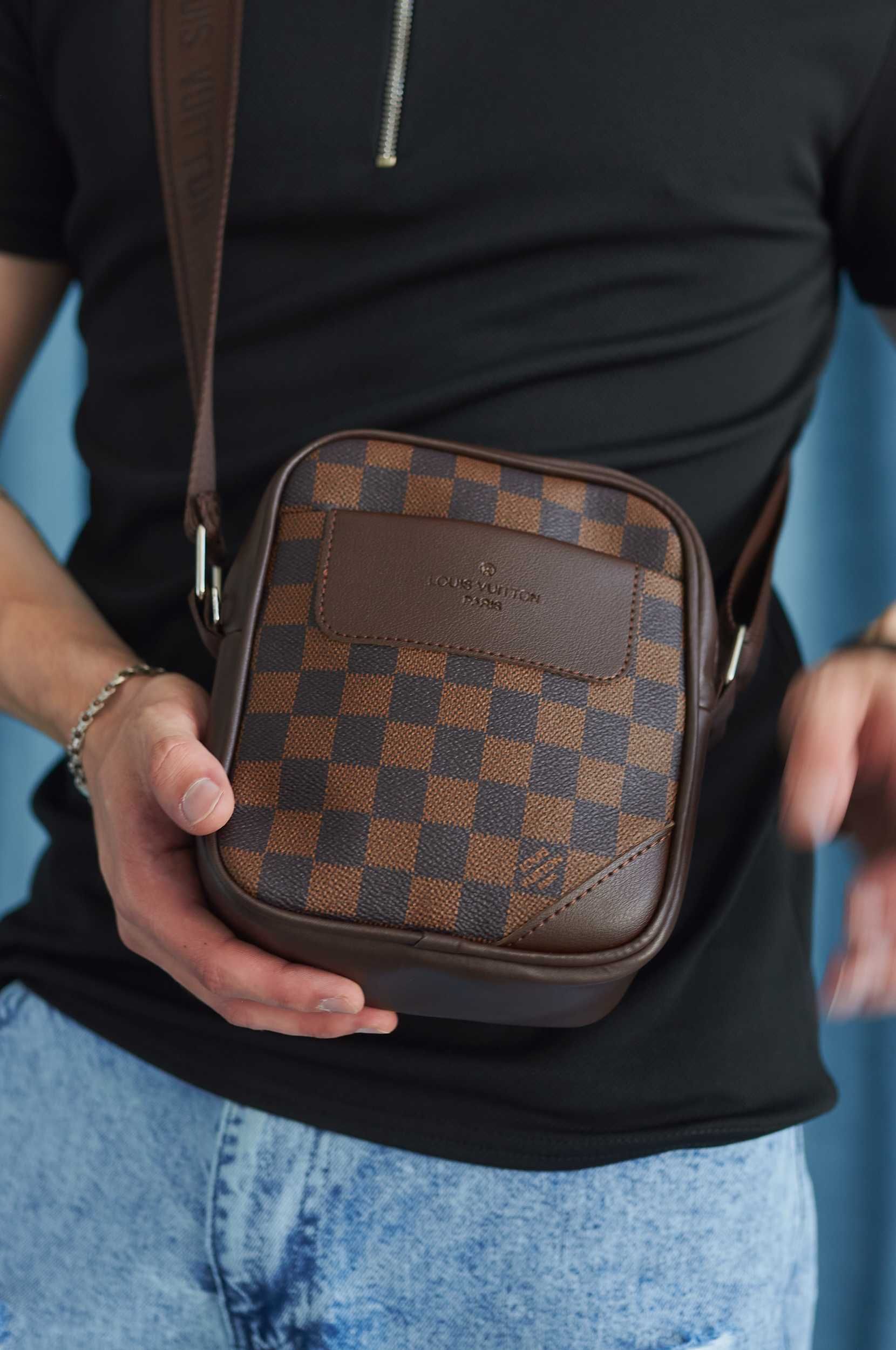 Чоловіча сумка Louis Vuitton мужская сумка мессенджер через плечо