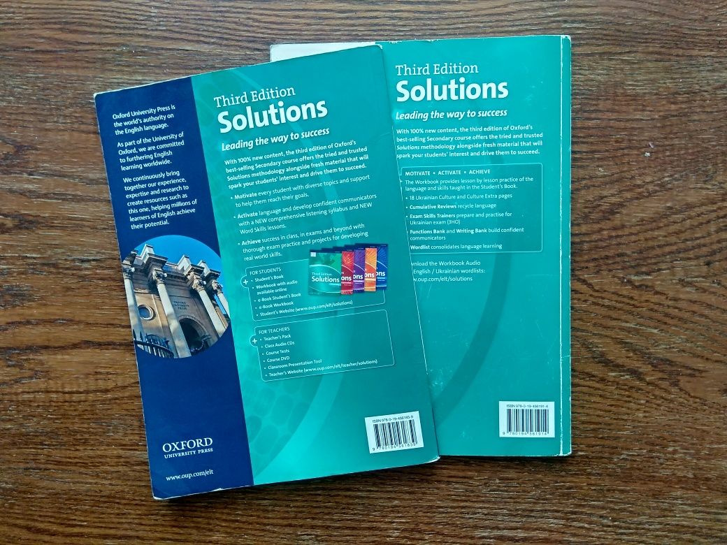 Third edition Solutions Student's book and Workbook