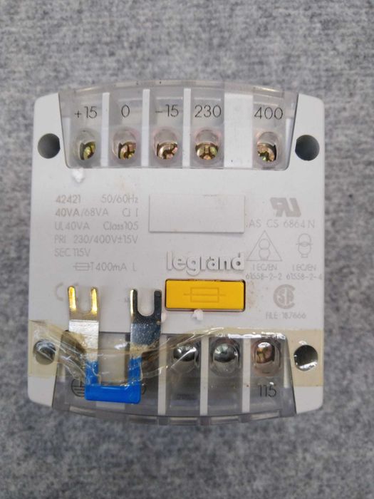 Transformador monofásico 230/400 - 115V  40VA