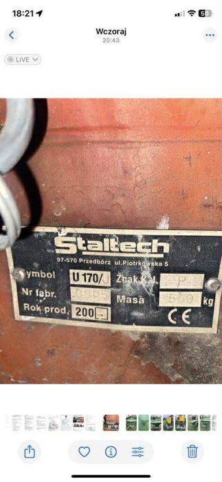 Pług Staltech u-170 3+1