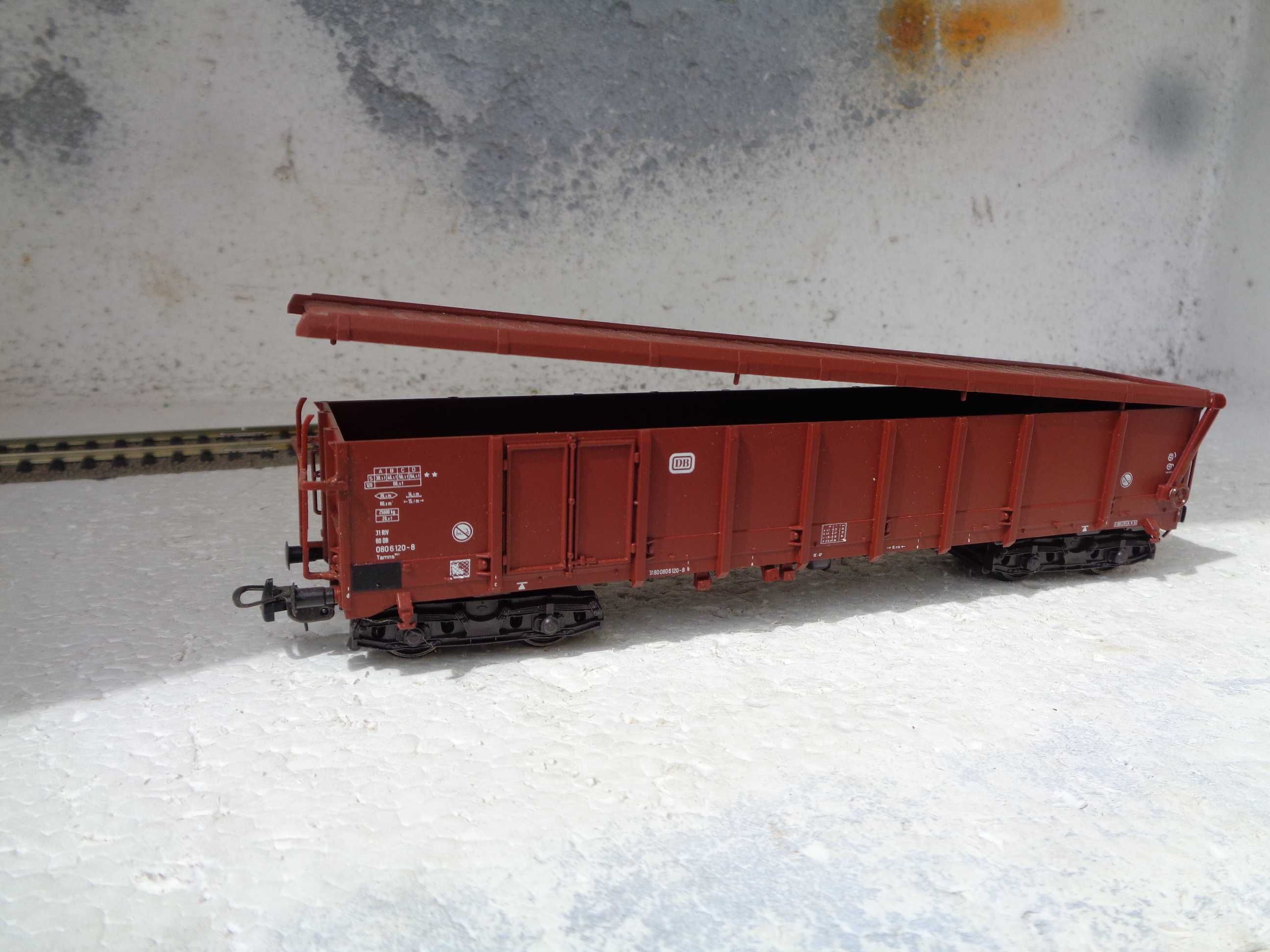 1:87 Vagão mercadorias com tampa de abrir comboio da DB