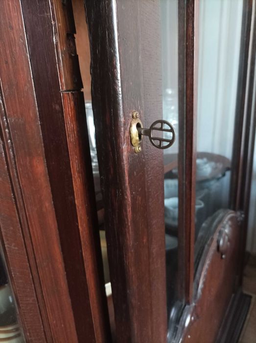 zabytkowa witryna Szafa zabytek zabytkowy kredens, mebel, antyk