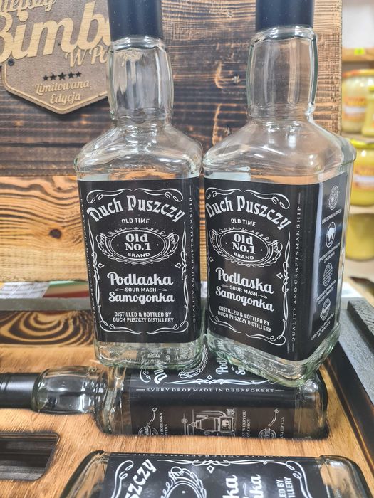 Skrzynka Drewniana Wojskowa na Alkohol Duch Puszczy