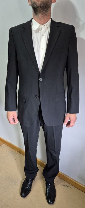 HUGO BOSS roz. 46 S garnitur męski wełniany super stan