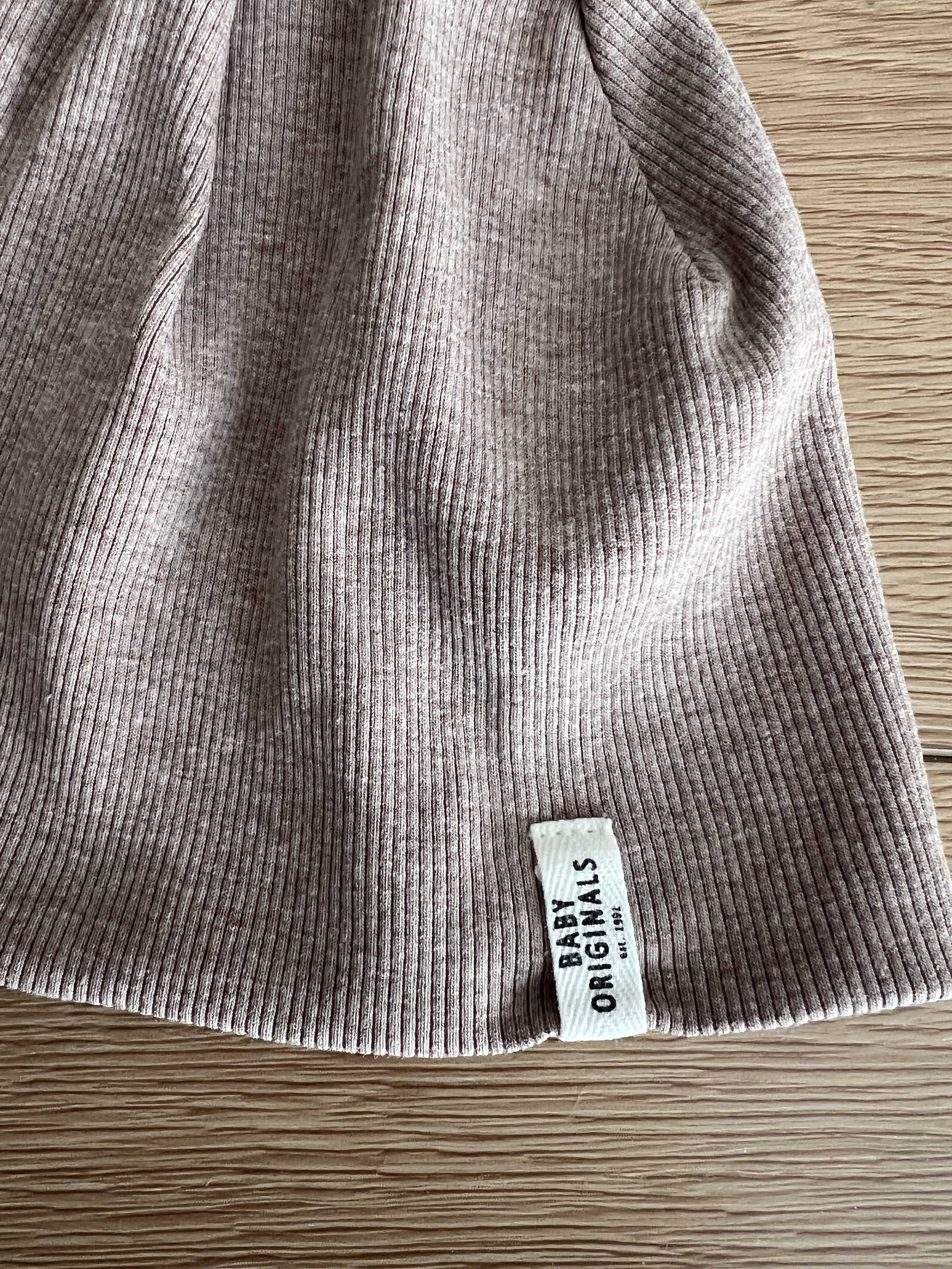 H&M brązowo beżowa czapka rozmiar 74/80 stan bardzo dobry unisex