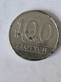 Moneta 100 złotych   rok 1990