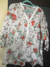 Bluzka w kwiaty Marks & Spencer rozm. 48 XL