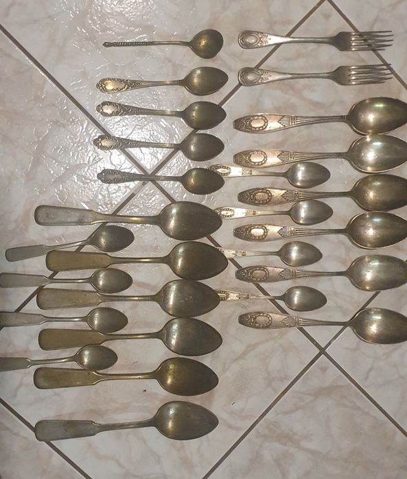 Sztućce łyżki PRL