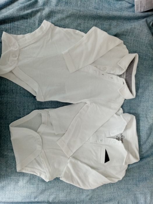 Białe body niemowlence r 62 chrzest