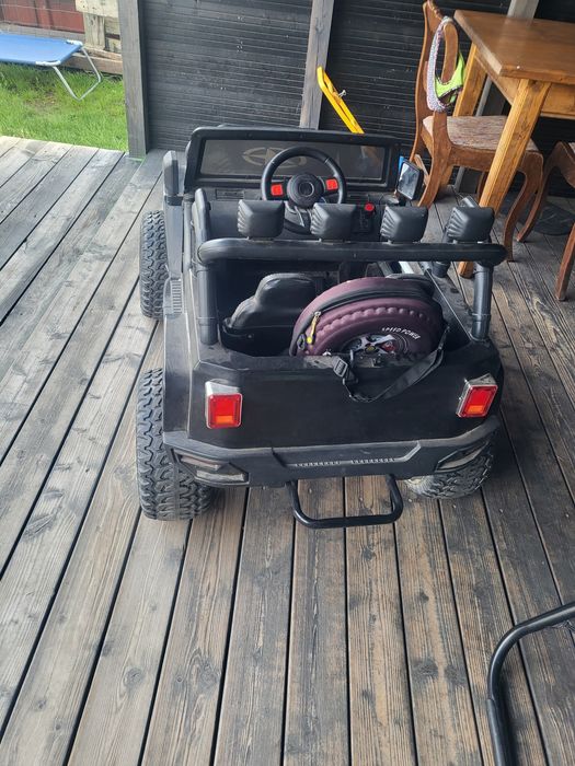 Auto samochód na akumulator monster Jeep 4x4 duży