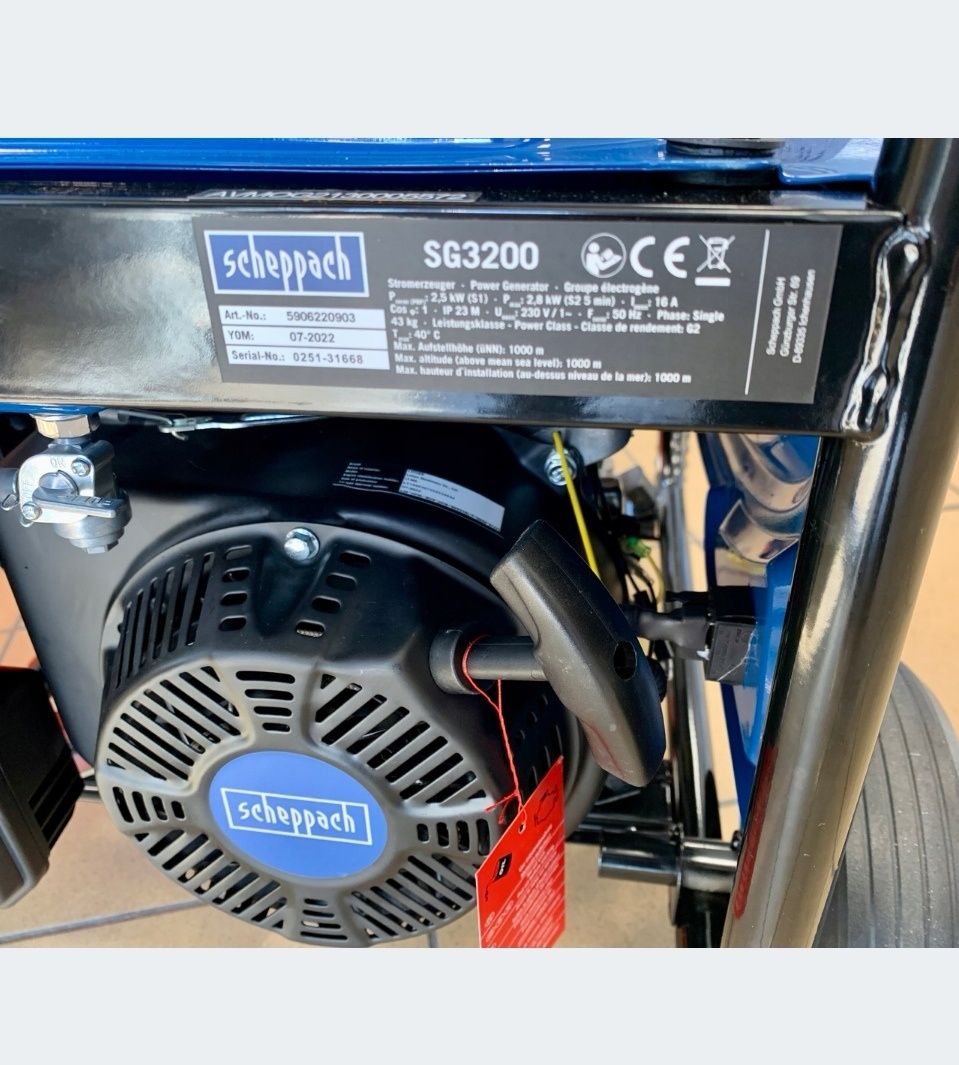 Agregat prądotwórczy Generator SG3200 Scheppach moc 2800w