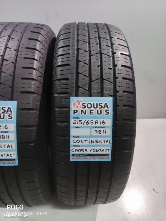 2 pneus semi novos 215-65r16 continental - oferta da entrega