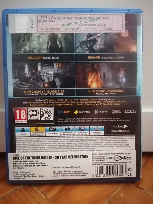 Rise of the Tomb Rider - 20 Year Celebration - Jogo Playstation | Jogo