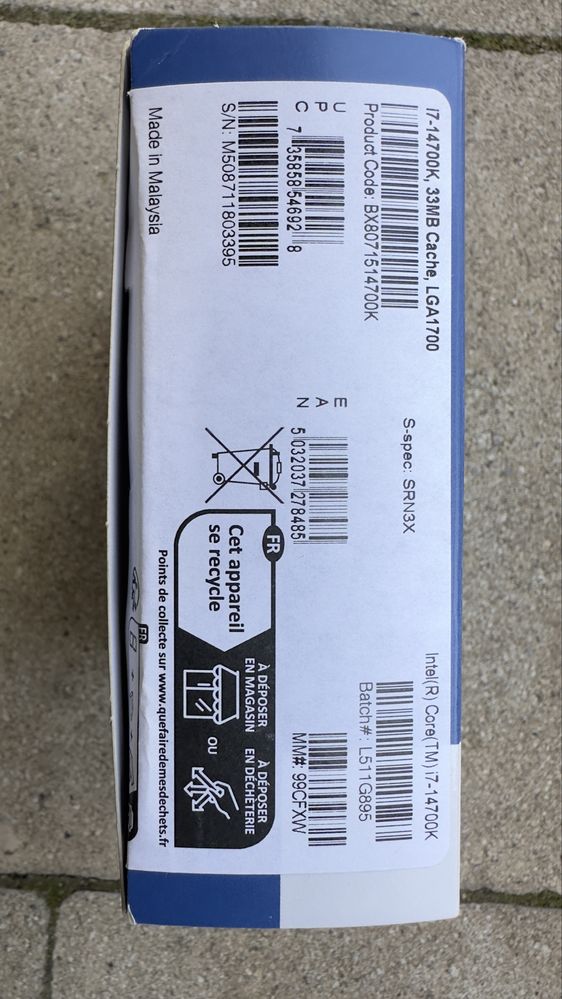 Продаю новий процесор Intel Core i7-14700K