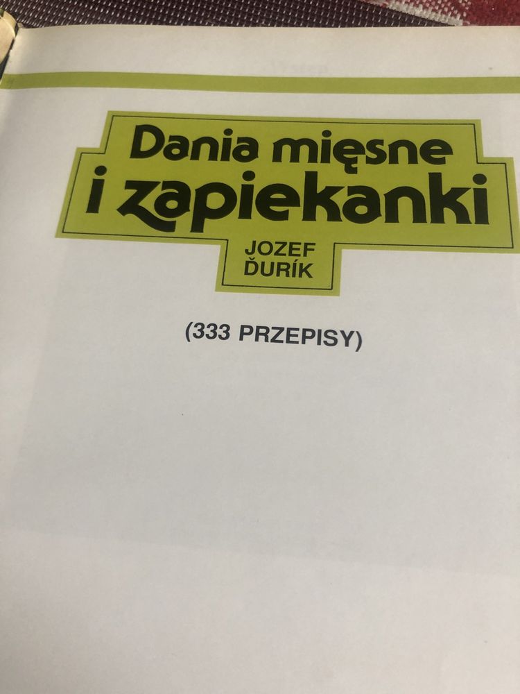 Ksiazka „Dania miesne i zapiekanki”