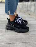 Женские Кроссовки Balenciaga Triple S Black