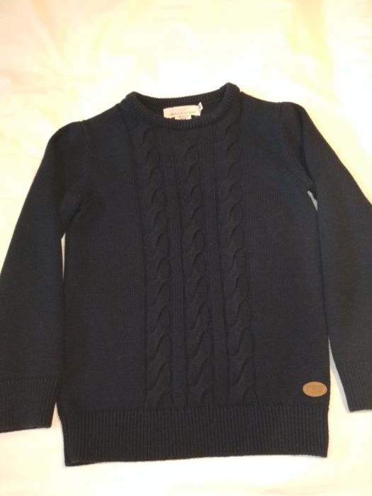 Темно-синій светр 122-128Соton