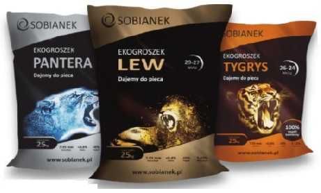 ekogroszek Sobianek Tygrys, Lew, Pantera, Pellet Poltarex Premium plus