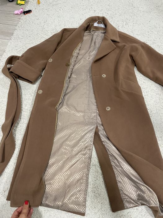 Пальто кашемировое бежевое