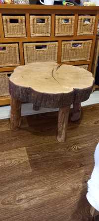 Журнальный кофейный столик из среза дерева