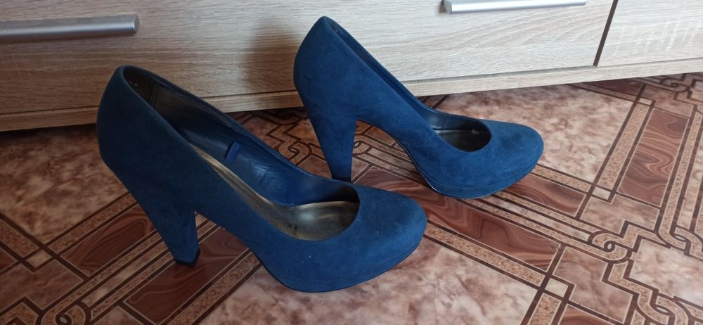 Туфлі жіночі сині 39