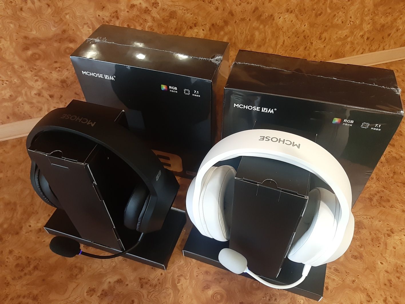 Бездротові Ігрові навушники MCHOSE G9 Pro/MCHOSE V9 Pro (7.1 звук,RGB)