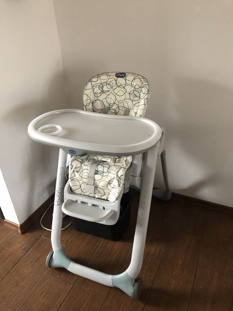 Chicco krzesełko do karmienia Polly Progres 5 w 1, wielofunkcyjne.