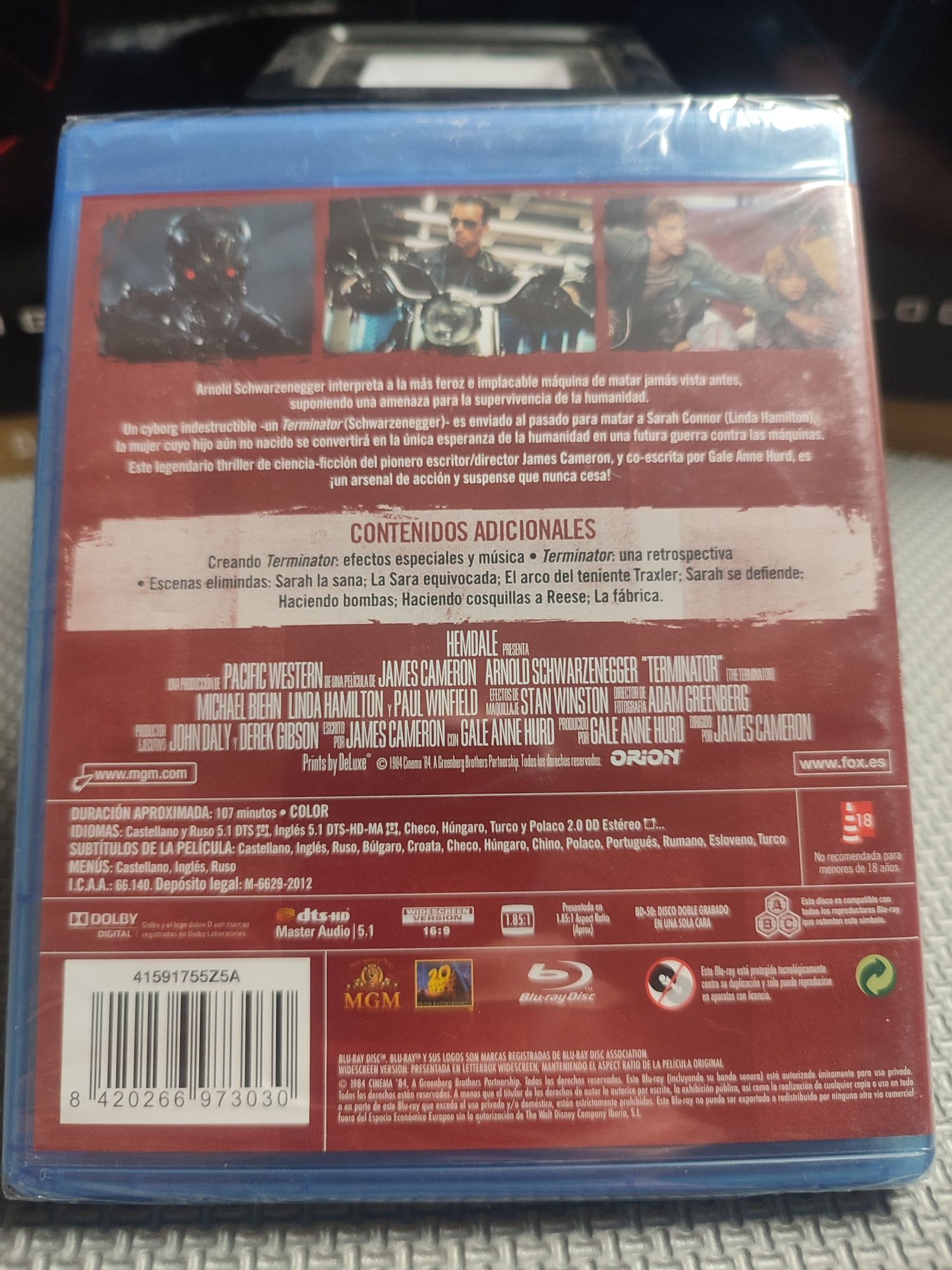 Film Terminator (Schwarzenegger) blu-ray Pl