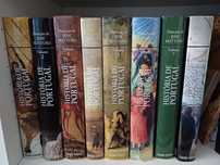 Coleção de 8 livros/volumes de capa rija História de Portugal