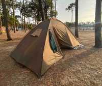 Conjunto Campismo Tenda 2 Quartos (4 pessoas)  + 2 sacos cama