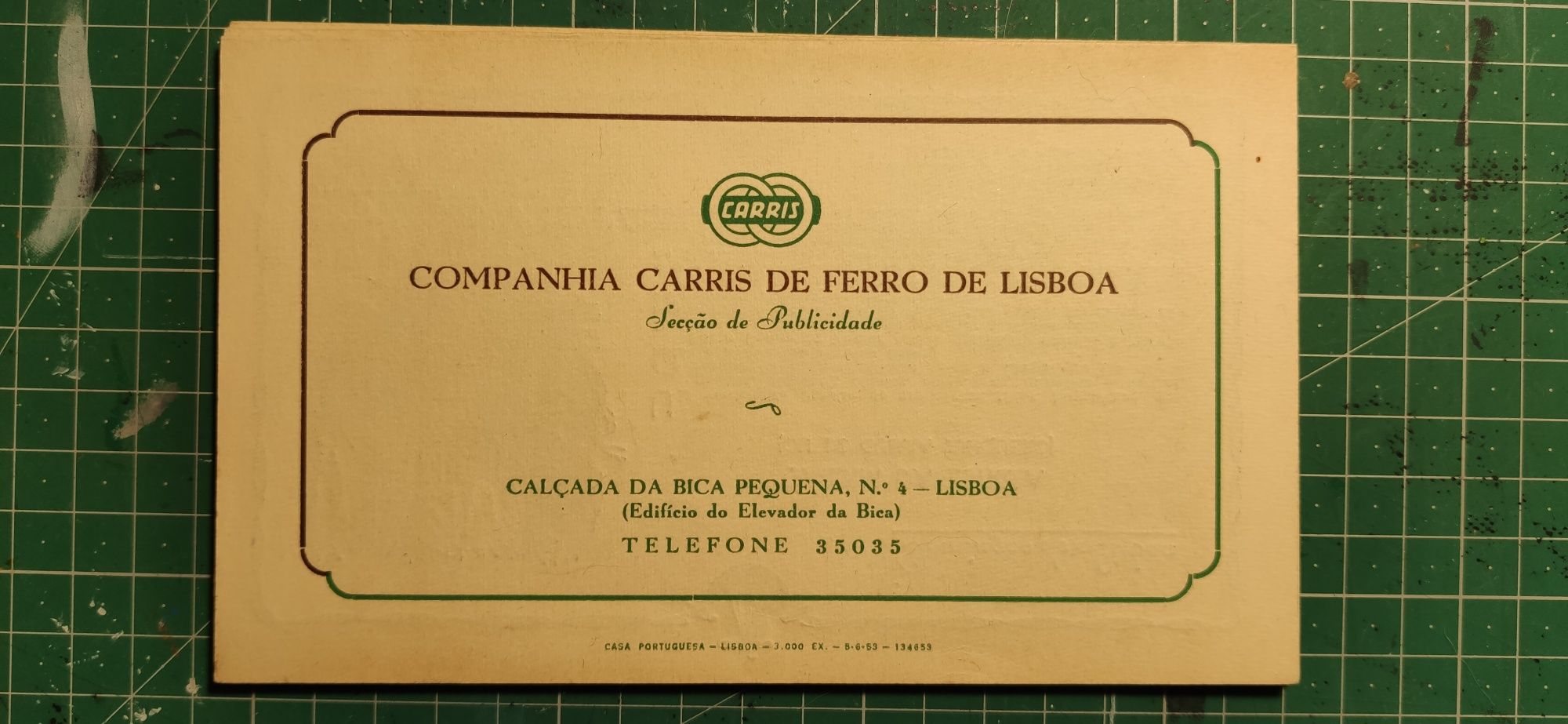 Folheto publicitário CARRIS Vintage