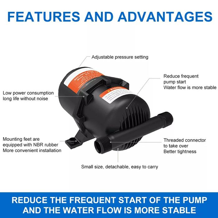 Vaso de Expansão Universal SEAFLO (Autocaravana / Campervan)