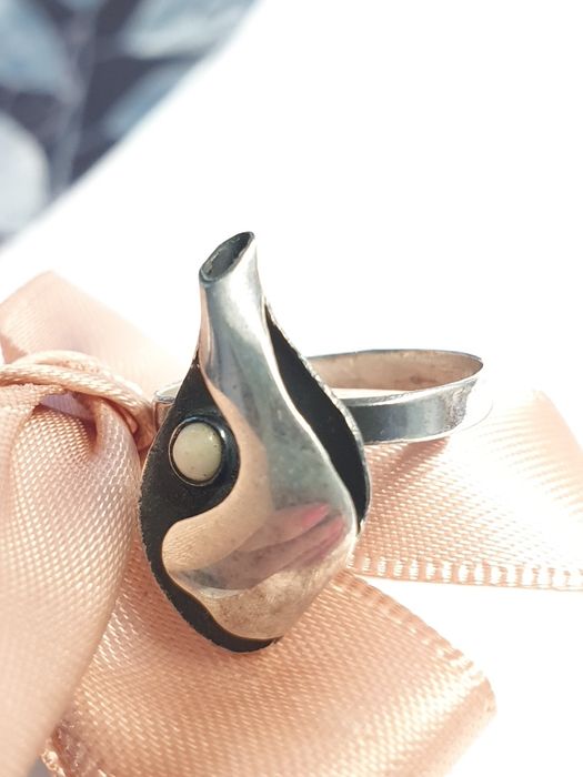 autorski pierścionek srebro 925