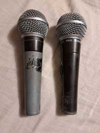 Mikrofony shure sm58 z wylacznikiem i bez.