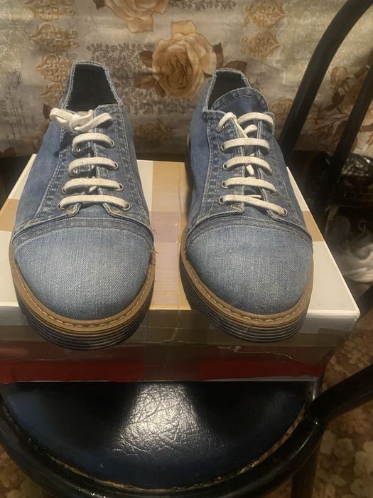 Туфли джинсовые мужские