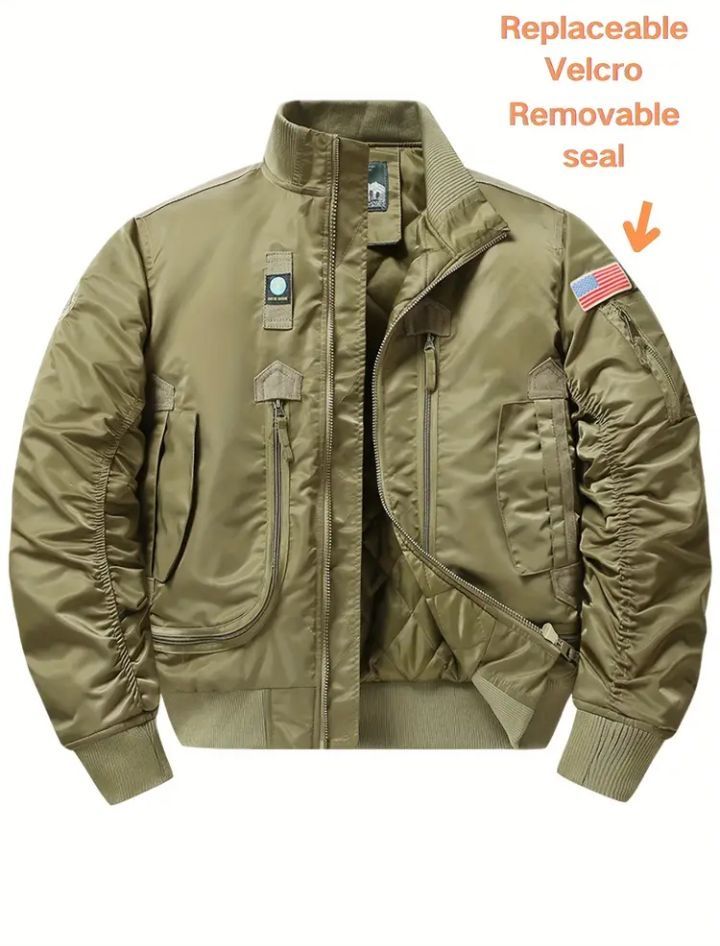Утеплённый бомбер MA-1, asian 3XL( наш XL 50-52), непромокаемый.