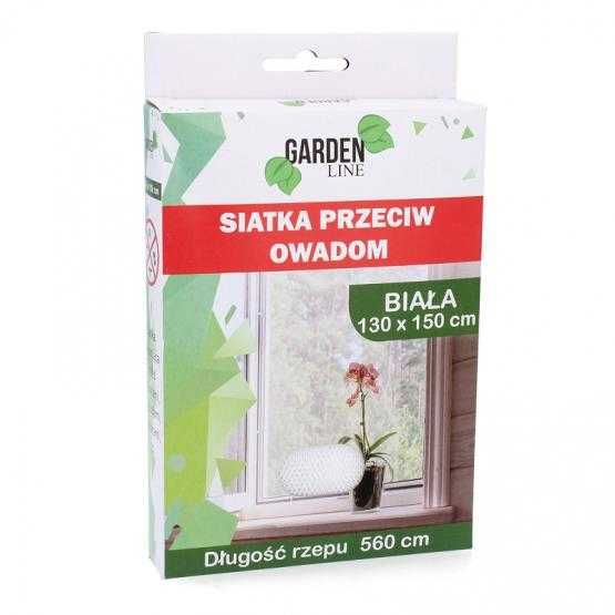 Siatka do okna przeciw owadom moskitiera 130X150 biała czarna