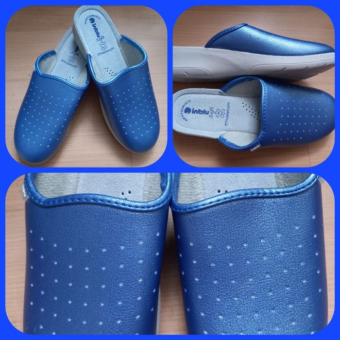 Klapki Inblu niebieskie