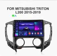 Radio 2 DIN Android 9" Mitsubishi Triton/L200 + carplay + GPS